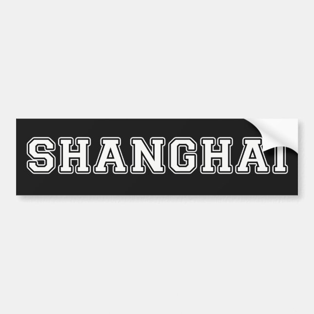 Shanghai Bumper Sticker (Front)