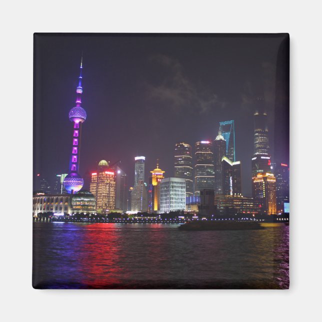 Shanghai by night magnet (Front)