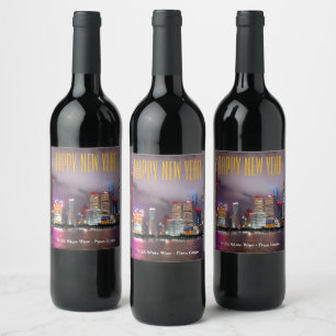 Shanghai, China, Chinese New Year Wine Label