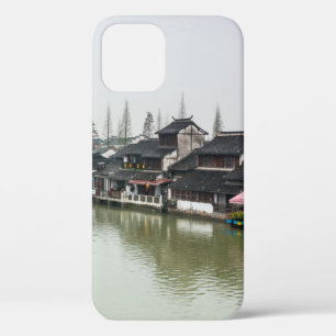 Shanghai, China, Mar 30, 2017, Wooden historic bui iPhone 12 Case