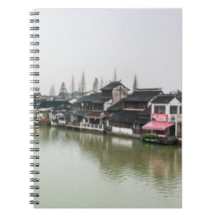 Shanghai, China, Mar 30, 2017, Wooden historic bui Notebook