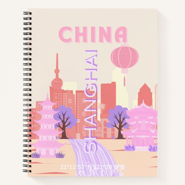 Shanghai China Pastel Travel Art Notebook (Front)