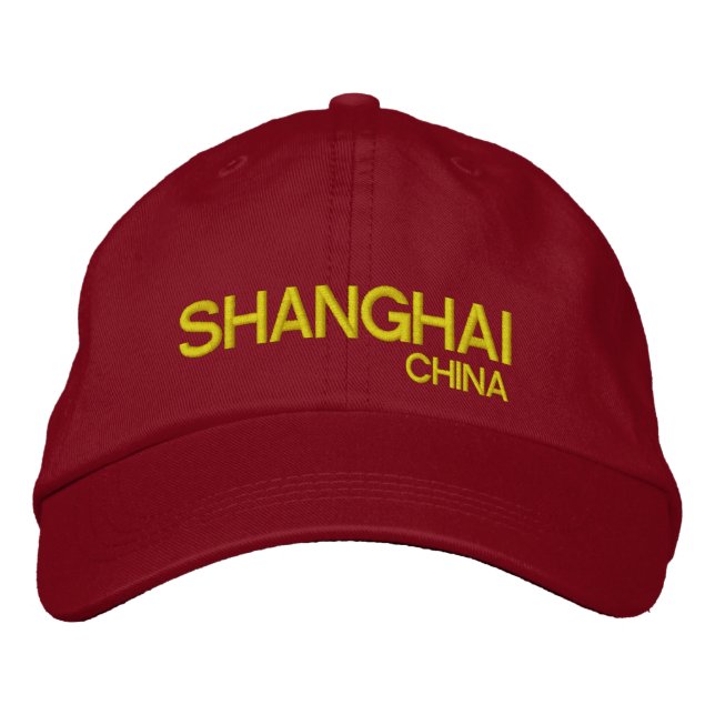 Shanghai China Personalised Adjustable Hat (Front)