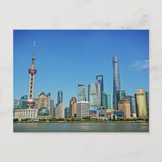 Shanghai, China - View from the Bund Postcard