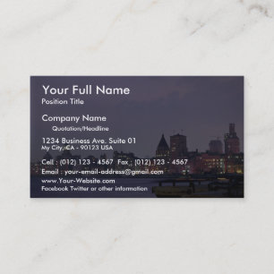 Shanghai Harbour, China Business Card