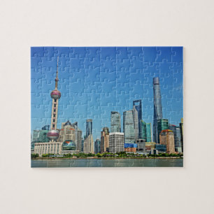 Shanghai Skyline from the Bund - 8x10 - 110 pc Jigsaw Puzzle