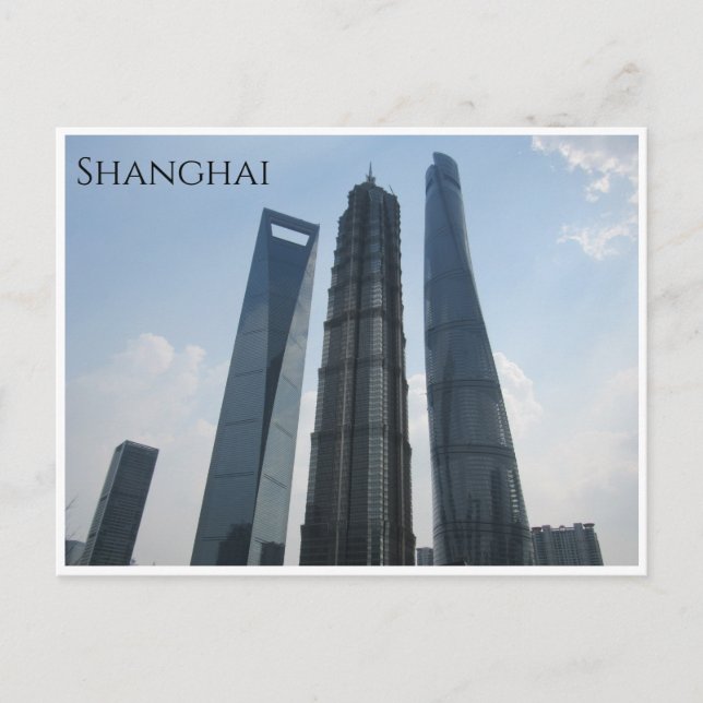 shanghai towers postcard (Front)
