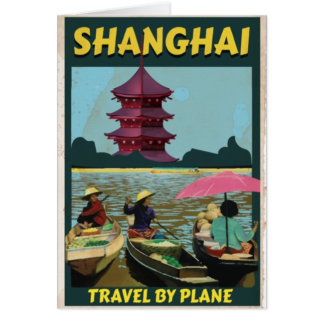 Shanghai vintage travel poster (Front)