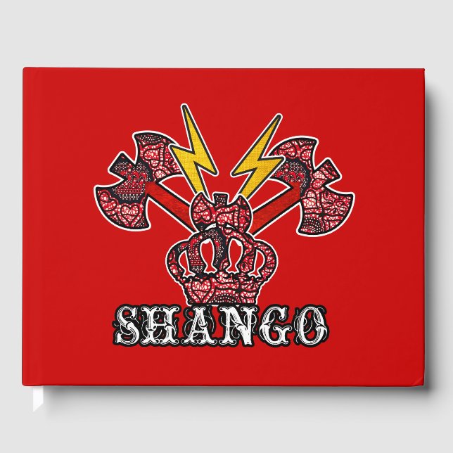 Shango Sango Oshe Axe Crown Guest Book (Front)