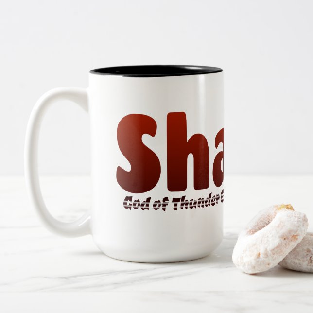 Shango Two-Tone Coffee Mug (With Donut)