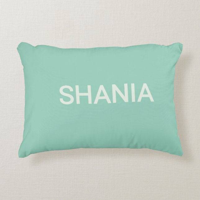 SHANIA text name Decorative Cushion (Front)