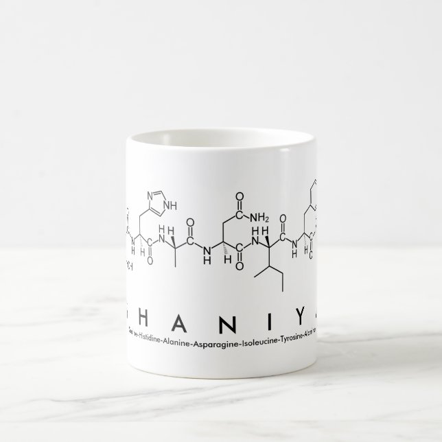 Shaniya peptide name mug (Center)