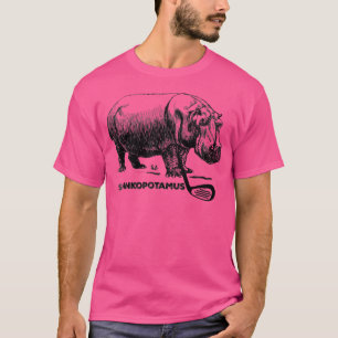 Shankopotamus Golf Hippo Golf Humour Golf T-Shirt
