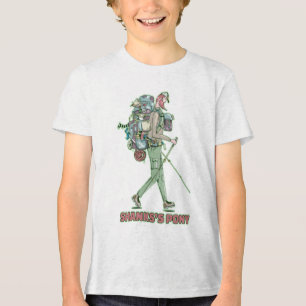 Shanks's pony funny hiker walking Tri-Blend shirt