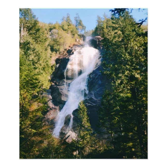 Shannon Falls, Squamish, Canada  Photo Print (Front)