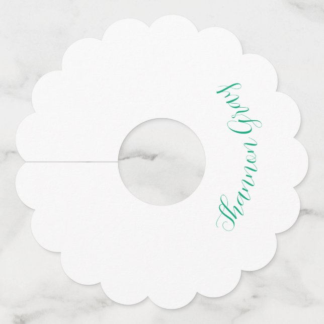 Shannon Grey Wine Glass Tag (Front)
