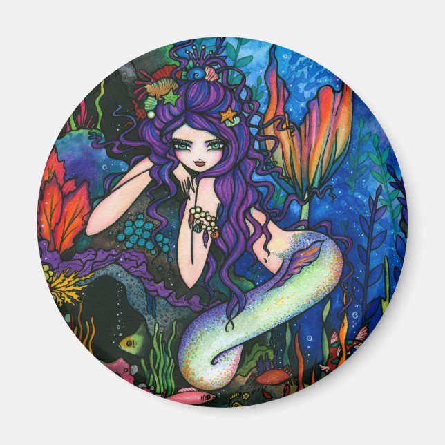 "Shannon" Mermaid Fantasy Fairy Magnet (Front)