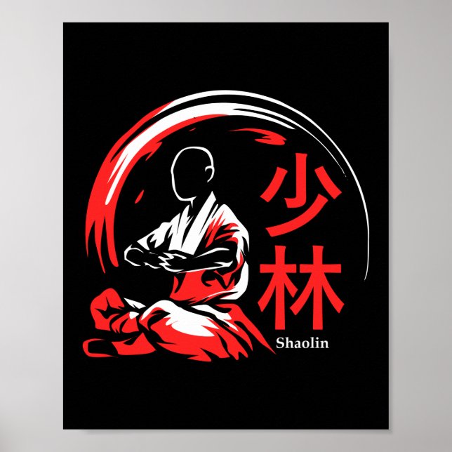 Shaolin Martial Arts Kung Fu Poster (Front)