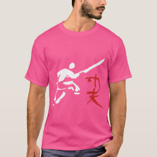 Shaolin Martialarts Figure With The Chinese Letter T-Shirt
