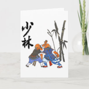 Shaolin Monks T Shirt Card
