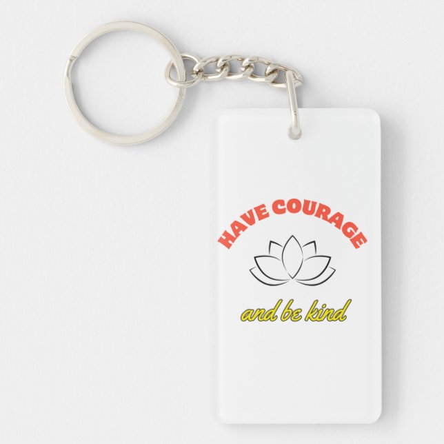 Shape: Rectangle (two sides) key Key Ring (Front)