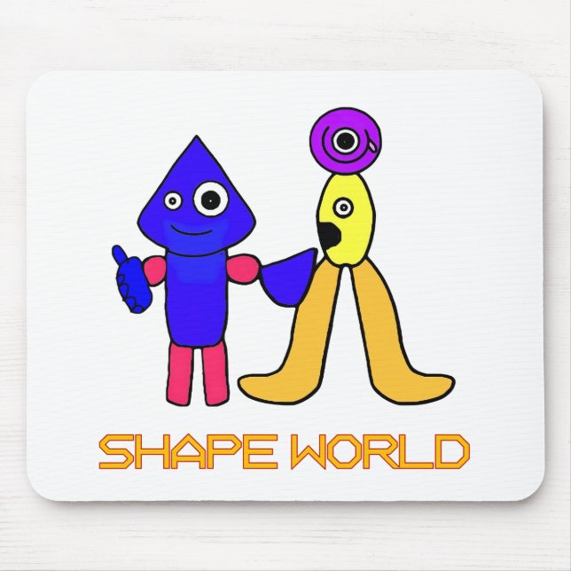 Shape World Mouse Pad (Front)