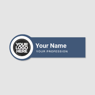 Shaped Employee Pin Name Tag Business Logo