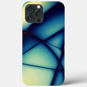 Shapeless cutouts raised, blue to 'avocado cream'  iPhone 13 pro max case