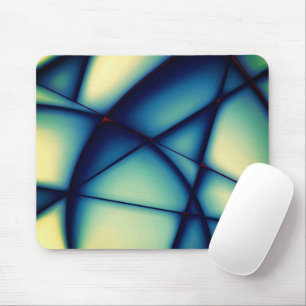 Shapeless cutouts raised, green to greenish beige mouse pad