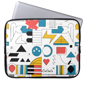 shapes and colours laptop sleeve
