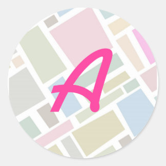 shapes classic round sticker