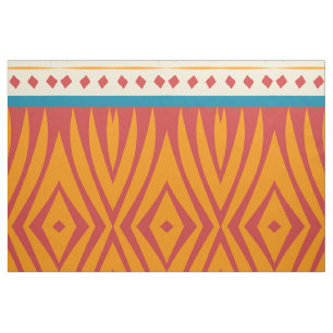Shapes in retro colours fabric