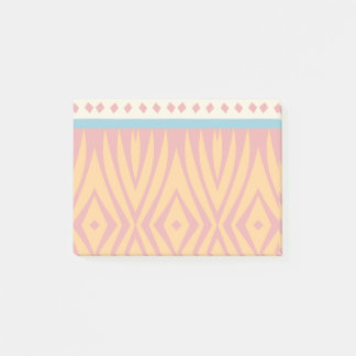 Shapes in retro colours post-it notes