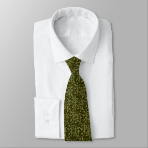 Shapes - Khaki on Dark Olive Tie