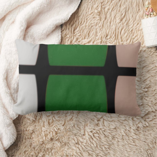 Shapes Lumbar Throw Pillow (Blanket)