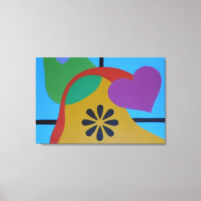 Shapes of Colorful Joy Canvas Print (Front)