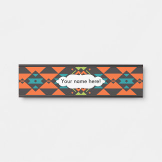 Shapes on a black background 54rt door sign