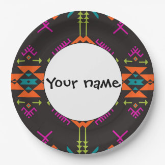 Shapes on a black background 54rt paper plate