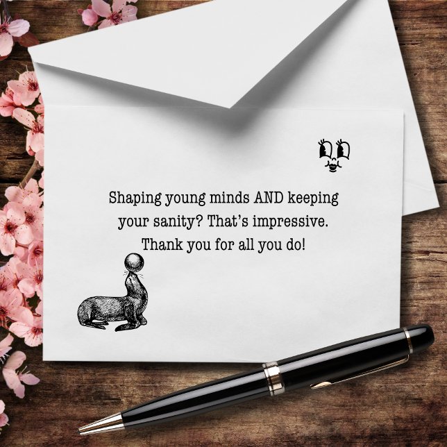 Shaping Minds Without Losing Yours-Impressive Thank You Card (Creator Uploaded)