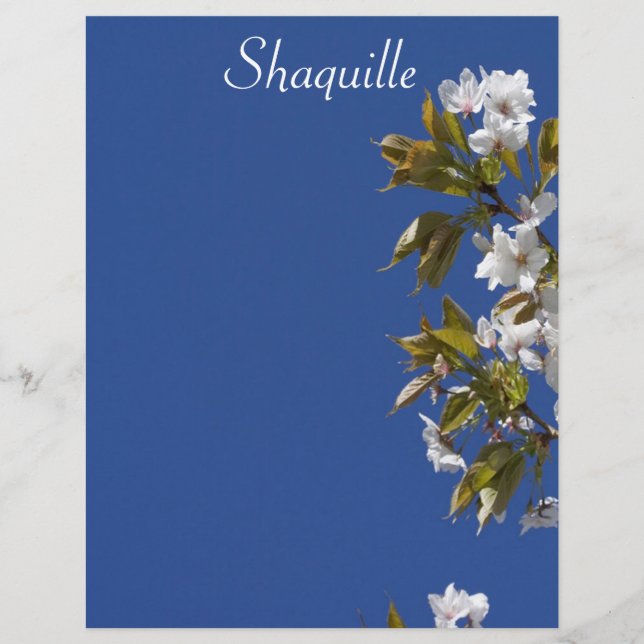 Shaquille Blossom Letterhead (Front)