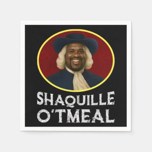 Shaquille Oatmeal Funny Meme Napkin