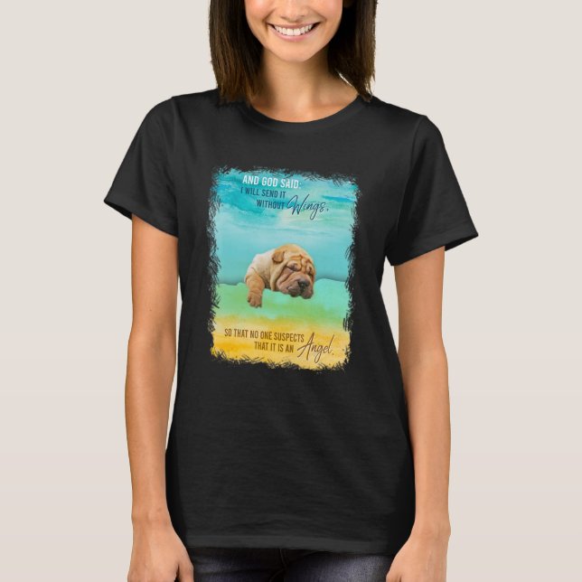 Shar Pei  Birthday For Kids Teen Adult Love Dog T-Shirt (Front)