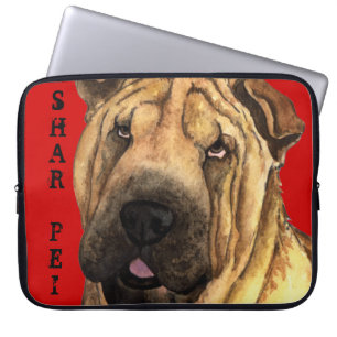 Shar-Pei Colour Block Laptop Sleeve