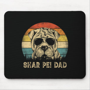 Shar Pei Dad Dog Lovers Father's Day Tee  Mouse Pad