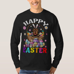 Shar Pei Dog Happy Easter Bunny Eggs Easter T-Shirt