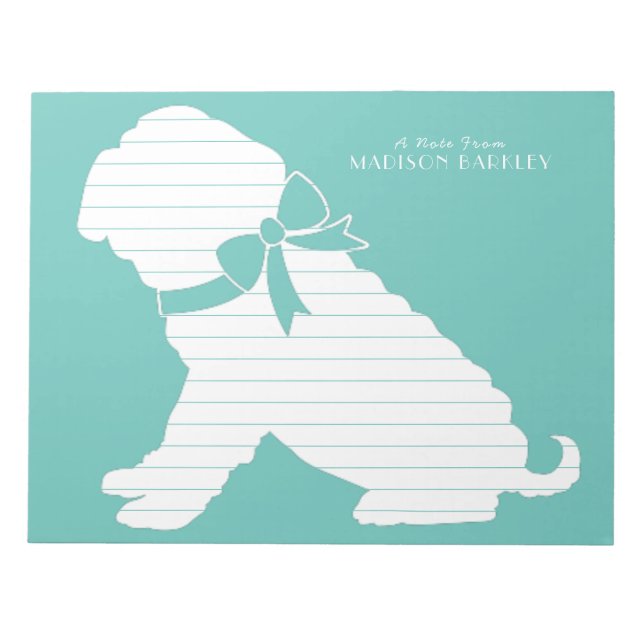 Shar Pei Dog Puppy Notepad (Front)