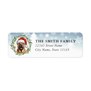 Shar-Pei Dog Return Address Label