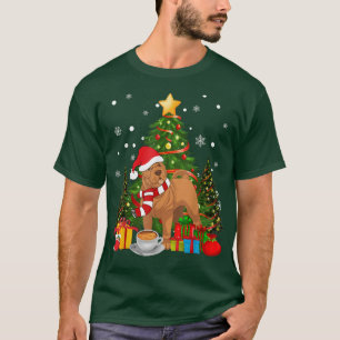 Shar Pei Dog Santa Hat Christmas Coffee 2021 Dog G T-Shirt
