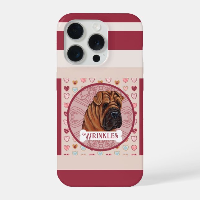 Shar Pei name Valentine Heart iPhone 11 Pro Case  (Back)