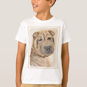 Shar Pei Painting - Cute Original Dog Art T-Shirt